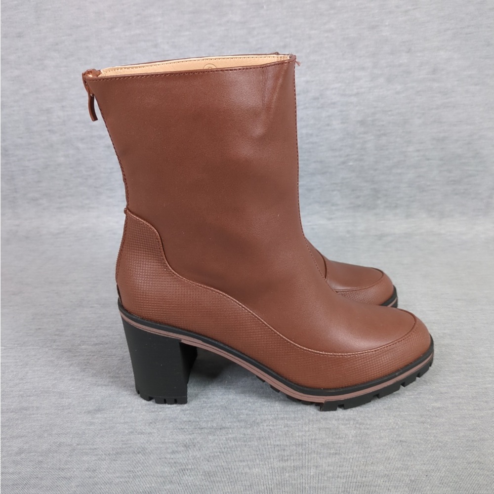 👯‍♀️Host Pick⚡️Chunky Heel Back Zip Ankle Boots - Picture 5 of 15